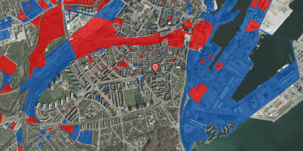 Jordforureningskort på Odensegade 35, 1. th, 8000 Aarhus C