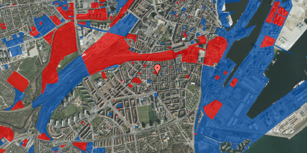 Jordforureningskort på Ole Rømers Gade 66, st. tv, 8000 Aarhus C