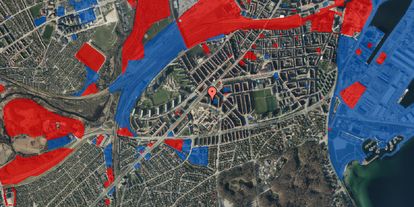 Jordforureningskort på P.P. Ørums Gade 36, 2. th, 8000 Aarhus C