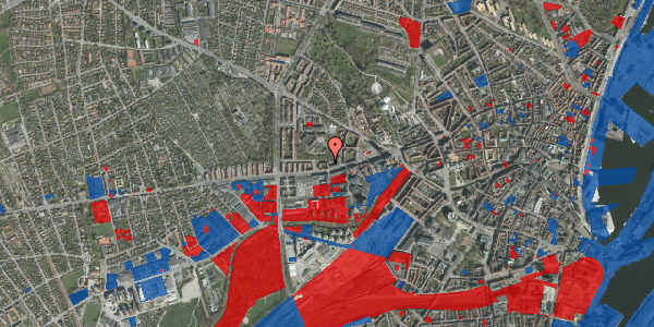 Jordforureningskort på Silkeborgvej 40, 1. th, 8000 Aarhus C