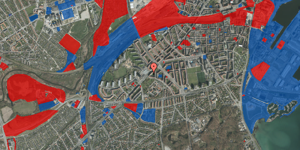 Jordforureningskort på Skanderborgvej 5, 1. th, 8000 Aarhus C