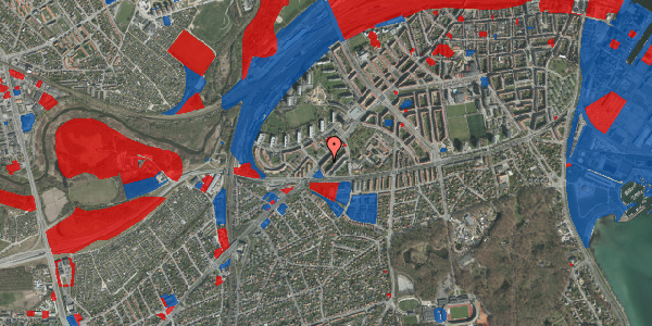 Jordforureningskort på Skanderborgvej 33, 4. th, 8000 Aarhus C