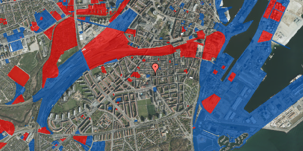 Jordforureningskort på Skt. Anna Gade 39, 1. th, 8000 Aarhus C