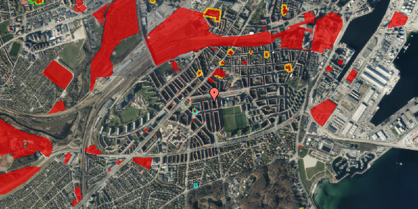 Jordforureningskort på Stadion Allé 6, 4. tv, 8000 Aarhus C