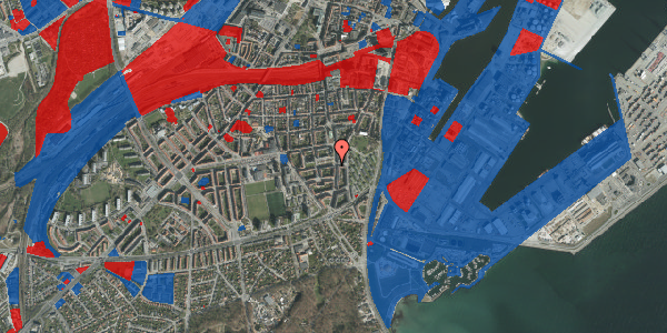 Jordforureningskort på Tietgens Plads 1, 1. th, 8000 Aarhus C