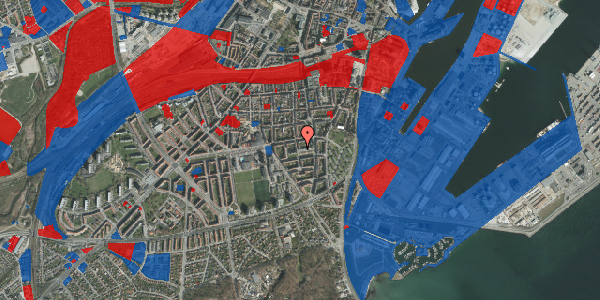 Jordforureningskort på Tietgens Plads 14, st. 1, 8000 Aarhus C