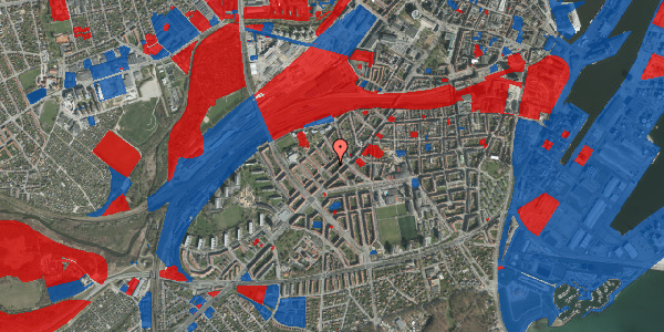 Jordforureningskort på Trepkasgade 11, 1. tv, 8000 Aarhus C