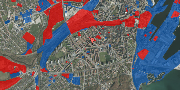 Jordforureningskort på Vejlegade 6, st. , 8000 Aarhus C