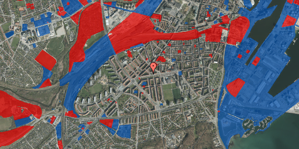 Jordforureningskort på Vejlegade 12, 2. th, 8000 Aarhus C