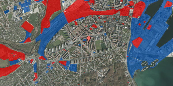 Jordforureningskort på Ålborggade 21, 2. th, 8000 Aarhus C