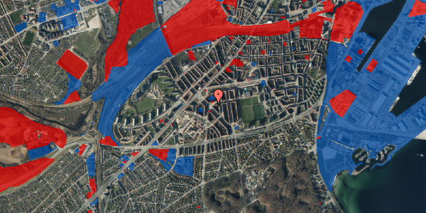 Jordforureningskort på Ålborggade 27, 5. th, 8000 Aarhus C