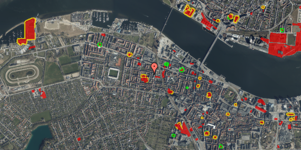 Jordforureningskort på Dybbølgade 5, 4. th, 9000 Aalborg