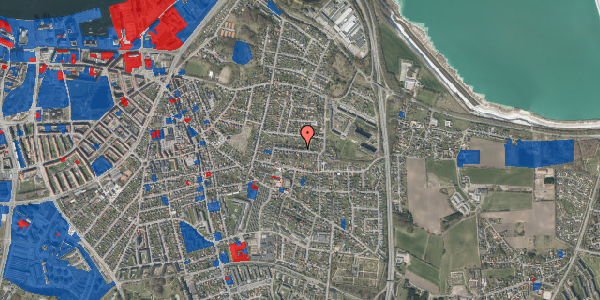 Jordforureningskort på Heibergsvej 13C, 9000 Aalborg