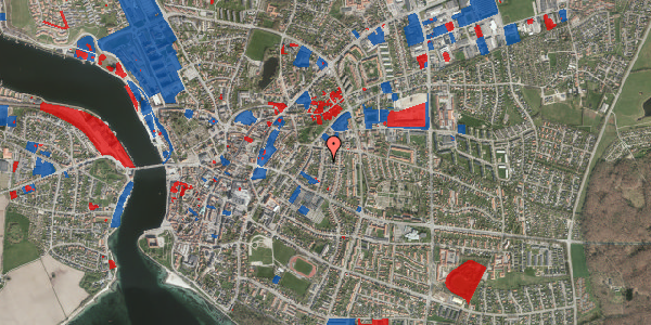 Jordforureningskort på Oehlenschlægersgade 15, 6400 Sønderborg