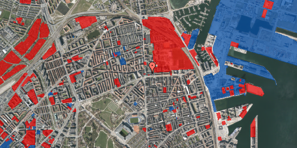 Jordforureningskort på Nyborggade 4, 1. , 2100 København Ø