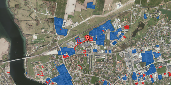 Jordforureningskort på Elholm 8, 6400 Sønderborg