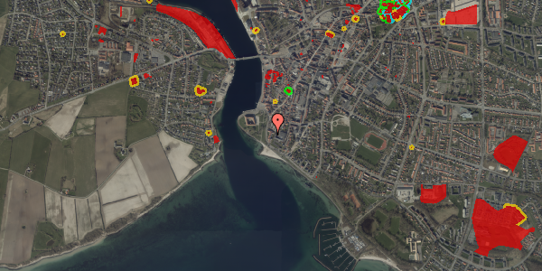 Jordforureningskort på Strandvej 1C, st. tv, 6400 Sønderborg