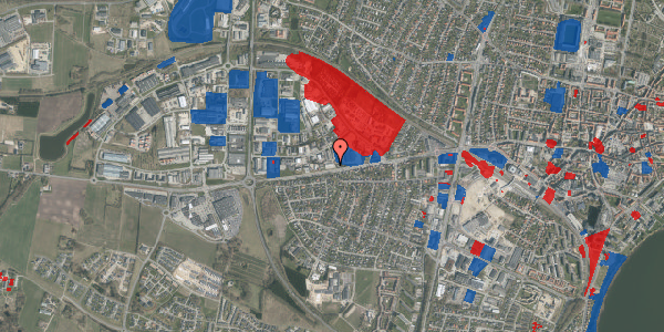 Jordforureningskort på Ærøvej 1G, 8800 Viborg