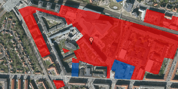 Jordforureningskort på Dirch Passers Allé 13, 3. tv, 2000 Frederiksberg