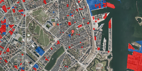 Jordforureningskort på Rosenvængets Sideallé 3, 5. th, 2100 København Ø