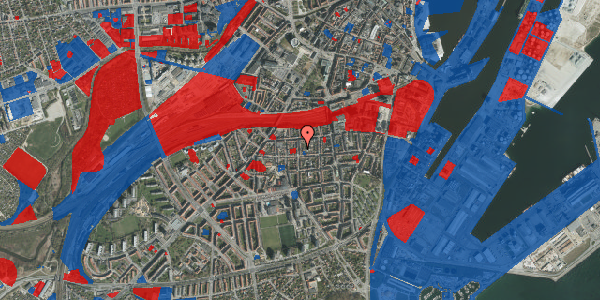 Jordforureningskort på Montanagade 11, 1. , 8000 Aarhus C