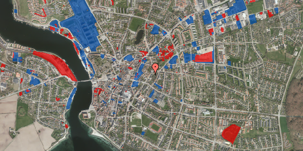 Jordforureningskort på Kongevej 13, 6400 Sønderborg