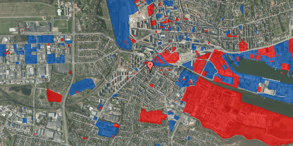 Jordforureningskort på Bjerregade 15, 8700 Horsens