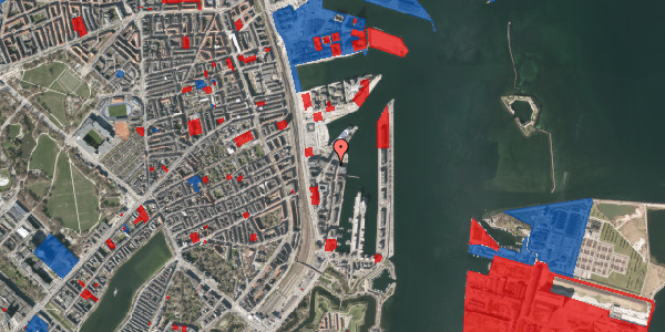 Jordforureningskort på Amerika Plads 38, st. , 2100 København Ø