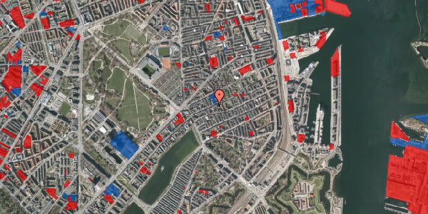 Jordforureningskort på Rosenvængets Allé 20A, 4. th, 2100 København Ø