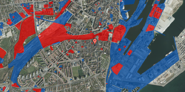 Jordforureningskort på Brammersgade 13, 8000 Aarhus C