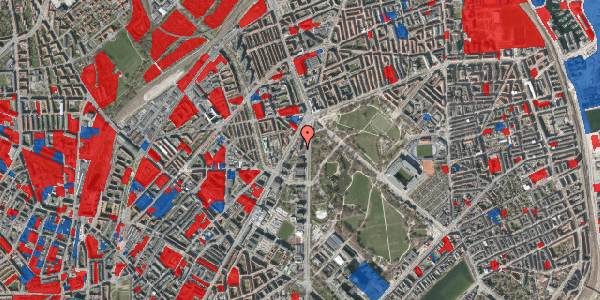 Jordforureningskort på Nørre Allé 73, 2100 København Ø