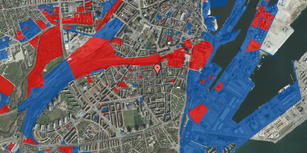 Jordforureningskort på Bülowsgade 22, 8000 Aarhus C