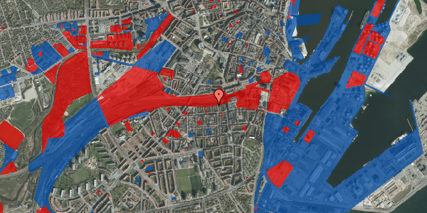 Jordforureningskort på Hallssti 7, 1. th, 8000 Aarhus C