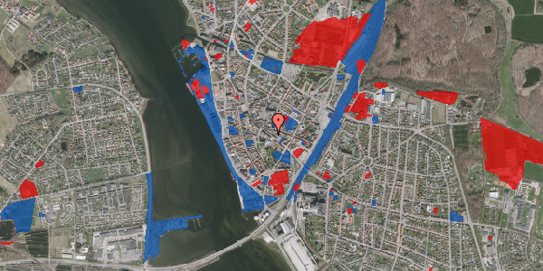 Jordforureningskort på Nygade 9, 4800 Nykøbing F