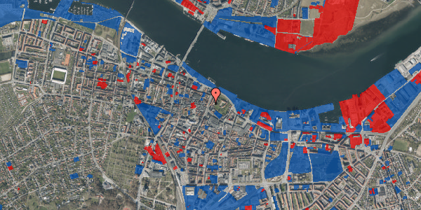 Jordforureningskort på Østerågade 14, 9000 Aalborg