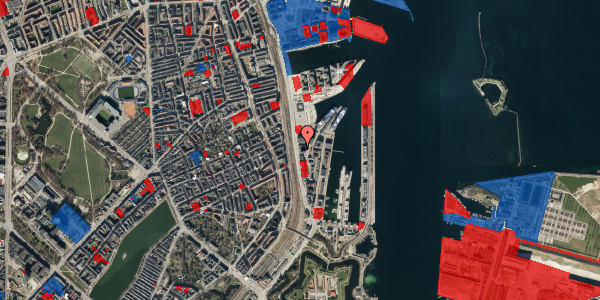 Jordforureningskort på Amerika Plads 25A, 2100 København Ø