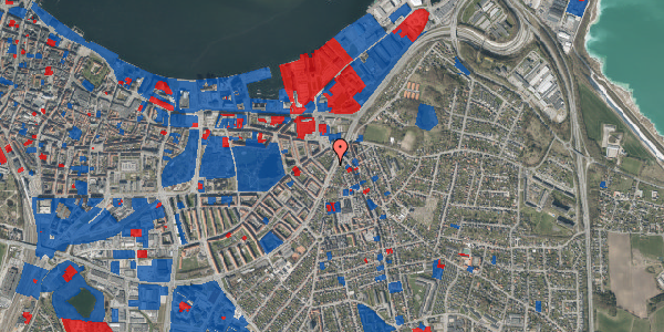 Jordforureningskort på Østre Alle 14, 9000 Aalborg