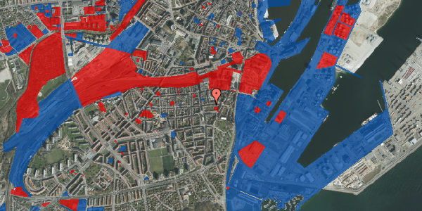 Jordforureningskort på Brammersgade 38, 8000 Aarhus C