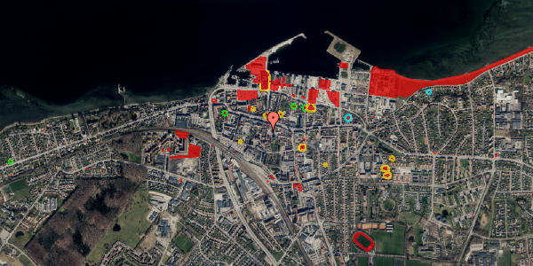 Jordforureningskort på Klosterstræde 14, 4300 Holbæk