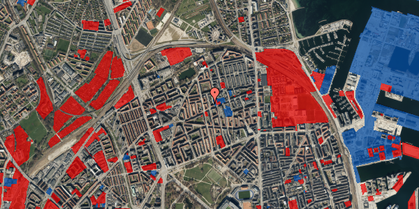 Jordforureningskort på Hesseløgade 44, 2100 København Ø