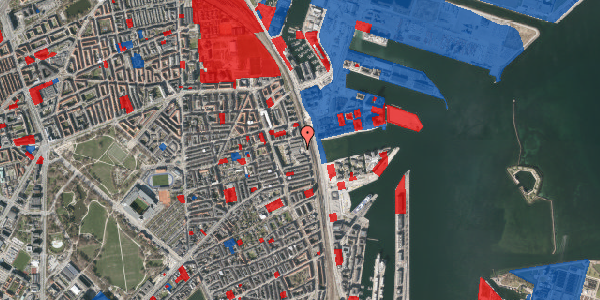 Jordforureningskort på Østbanegade 123, 2100 København Ø