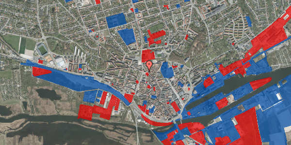 Jordforureningskort på Adelgade 18, 8900 Randers C