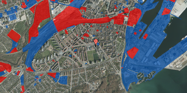Jordforureningskort på N.J. Fjords Gade 2K, st. , 8000 Aarhus C
