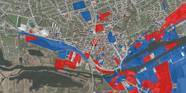 Jordforureningskort på Vestervold 19, 4. th, 8900 Randers C