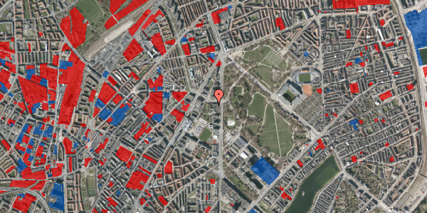 Jordforureningskort på Universitetsparken 1, 2100 København Ø