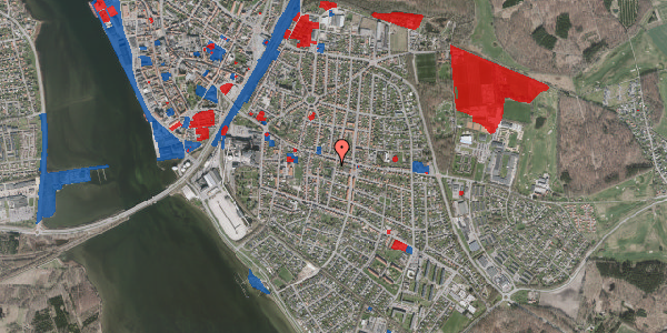 Jordforureningskort på Østerbrogade 70A, 4800 Nykøbing F