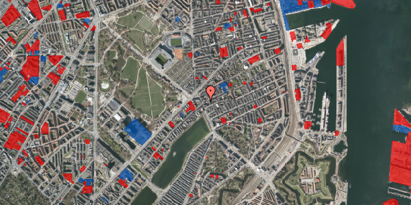 Jordforureningskort på Rosenvængets Allé 4, 2100 København Ø