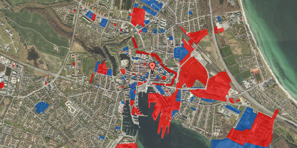 Jordforureningskort på Adelgade 2, 5800 Nyborg