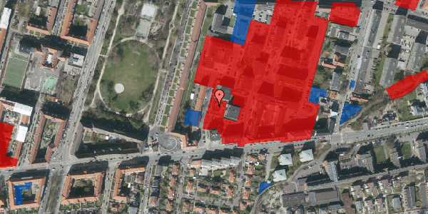 Jordforureningskort på H.V. Nyholms Vej 4, 2000 Frederiksberg