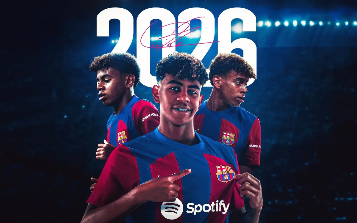 sokapro-Barcelona young star Lamine Yamal has singed a contract extension with the club up to 2026 with a 1 billion euros release clause.